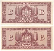 1946. 100.000BP (2x) T:XF,VF 
Adamo P36