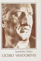 Szentkuthy Miklós: Cicero vándorévei. Regény. A szöveget gondozta, sajtó alá rendezte: Tompa Mária.A szerkesztő, a Szentkuthy-hagyaték kezelője, Tompa Mária (1936- ) által Mohás Lívia (1928-2024) pszichológus, József Attila-díjas írónak DEDIKÁLT példány, dátumozott példány. Bp.,1990,Szépirodalmi. Első kiadás. Kiadói kartonált papírkötés, kiadói papír védőborítóban.