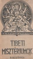 Hamvas Béla [ford.]: Tibeti misztériumok. Fordította és bevezetéssel ellátta: Hamvas Béla. (Budapest, 1944). Bibliotheca (Antiqua Nyomdai és Irodalmi Rt.) 135 + [1] p. Első kiadás. ,,A tibeti buddhizmus lámaizmus néven ismert. Hit- és dogmarendszerét, legfontosabb szentjeit, szervezeti felépítését, szertartásait nagyobbrészt a buddhizmustól örökölte, de sok minden őrződött meg benne az ősi hiedelmekből, varázslatokból, a bon misztériumaiból is. Tanításait nem egyetlen szentkönyvben összegezték, a legtekintélyesebb mesterek tanításait gyűjtötték és másolták a lámaista kolostorokban. Ezekből válogatott a kötet fordító szerkesztője, Hamvas Béla. (A fordítás eredeti szövegek alapján készült, de szükség szerint rövidítve került közlésre.) Így e könyvből megismerhetjük a tibeti vallás alapvető tanításait, a tanításokhoz kapcsolódó imákat, szertartásokat, misztikus eljárásokat, aszketikus gyakorlatokat. Áttekintést kapunk leglényegesebb fogalmairól, bepillanthatunk titkos módszereibe. Hamvas nem a vallás látványos-misztikus elemeit ragadta ki, az ő célja s teljes hit- és dogmarendszer bemutatása volt. Ezt segíti bevezető tanulmánya, melyben kitér a lámaizmus történetére is. A kötet végén tibeti és szanszkrit szavak jegyzékével. Kiadói, első kötéstábláján Mészáros Tamás rajzával illusztrált, gerincén sérült, javított papírkötésben.