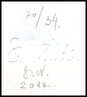 Szyksznian Wanda (1948-): Békák, gyíkok (cím nélkül, a Gyöngykor c. mappából). Computer print, merít...