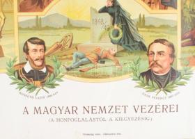 cca 1880 Magyar nemzet vezérei (a honfogallástól a kiegyezésig)". festette Bellony László. Nagy...