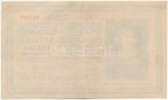 1918. 200K "A 2022" sima hátlappal T:VF,F szép papír Adamo K31/4