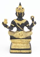 Phra Prom Bucha távol keleti istenség szobor. Festett bronz 22 cm