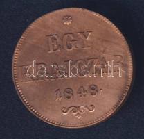 1848. 1kr T:2/3+ ph.