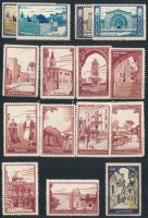 Izrael, Palesztina - 15 db magyar kiadású levélzáró