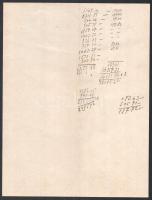 cca 1910-1920 Szeged, Szánthó Mihály és Fiai Paprika-Kunstmühle dekoratív fejléces számla, kitöltetl...