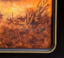 Csáky Lajos (1950-): Öreg fűz (Tiszapart). Olaj, farost, jelzett, hátoldalán autográf felirattal, de...