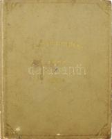 1891 Járos Gizella - ,,Magyar, német és franczia irálytani gyakorlatok, szépírás gyakorlófüzet kb. 80-90 beírt oldallal, névre szóló kötéssel. Sérült borítóval, belül a lapok jó állapotban.