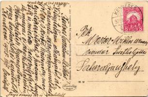 1928 Kenderes, Községi óvoda és csendőrlaktanya. Dulovics E. felvétele - Fanyó őrnagy levele Mester ...