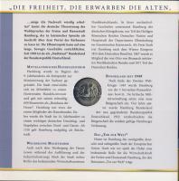 Németország 2008J 2€ "Hamburg" díszkiadásban, emléklapon, alkalmi bélyegekkel T:1
