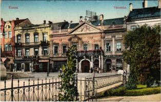 1915 Kassa, Kosice; Városháza, Maurer Adolf és Orosz Istvánné üzlete. Varga Bertalan kiadása / town hall, shops (fa)