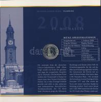 Németország 2008J 2€ "Hamburg" díszkiadásban, emléklapon, alkalmi bélyegekkel T:...
