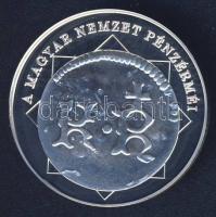 DN "A magyar nemzet pénzérméi - Uralkodó nélküli pénz" Ag emlékérem 10g T:PP