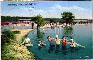 1934 Frantiskovy Lázne, Franzensbad; Kupaliste / spa, beach, bathers