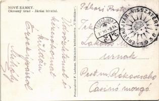 1938 Érsekújvár, Nové Zámky; Okresny úrad / Járási hivatal / district court + "1938 Érsekújvár ...