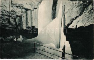 Dobsina, Dobschau; Jégbarlang, belső. Ifj. Rábely Miklós kiadása / ice cave, interior (EK)