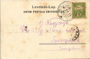 1903 Tátra, Magas-Tátra, Vysoké Tatry; Csorbai-tó. Cattarino S. kiadása / Csorba-See / Strbské pleso...