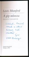 Lewis Mumford: A gép mítosza. Válogatott tanulmányok. Ford.: Csillag Veronika, Lukin Gábor. Vál., sz...