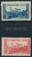 Nyugat-Magyarország VII. 1921 1K eltérő kék színben + támpéldány, mindkettő Bodor vizsgálójellel
