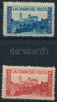 Nyugat-Magyarország VII. 1921 1K eltérő kék színben + támpéldány, mindkettő Bodor vizsgálójellel