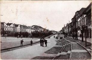 1932 Eperjes, Presov; Masarykova ulica / Masaryk utca / street view (EK)