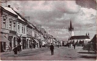 1932 Eperjes, Presov; Masarykova ulica / Masaryk utca, Simon Bein üzlete / street view, shops (EK)