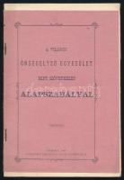 1900 Pankota, A Világosi Önsegélyező Egyesület mint szövetkezet alapszabályai, 20p