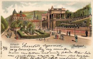 1900 Budapest Burgbazar Litho