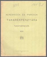 1910 Nagyvárad, Kereskedők és Iparosok Takarékpénztára Nagyváradon