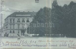 1899 Karánsebes military pavillon and city park