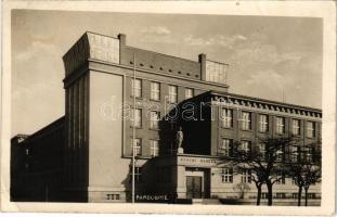 1937 Pardubice, Pardubitz; Státní reálka / State Real Estate. photo (EK)