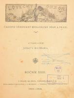 1925-1926 Lovecky Obzor, Casopis Venovany Myslivecké Vede a Praxi - cseh nyelvű vadászati újságok kö...