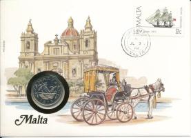 Málta 1972. 10c felbélyegzett borítékban, bélyegzéssel T:UNC  Malta 1972. 10 Cents in envelope with stamp and cancellation C:UNCU