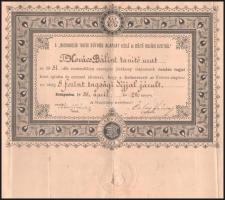 1888 Magyarországi Tanítók Eötvös alapját Kezelő és gyűjtő Országos Bizottság által kiállított oklev...