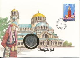 Bulgária 1960. 1L felbélyegzett borítékban, bélyegzéssel T:UNC patina  Bulgaria 1960. 1 Lev in envelope with stamp and cancellation C:UNC patina