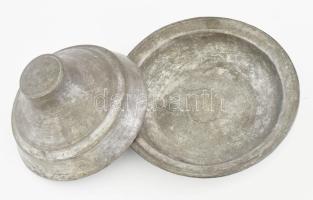 Fedeles szervírozóedény. Oszmán, cca 19. sz. eleje, d: 24 cm