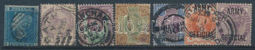Nagy-Britannia 7 db klasszikus bélyeg