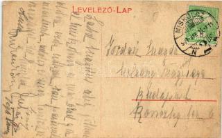 1911 Miskolc, Városház tér, Merényi Lajos ezelőtt Hesz Jenő és Frank Vilmos üzlete. W.L. (?) 23. (vá...