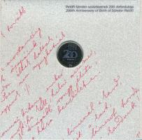 2023. 5Ft-200Ft (6xklf) + 50Ft Cu-Ni "75 éves az Országos Mentőszolgálat" + 100Ft bicolor ...