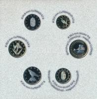 2023. 5Ft-200Ft (6xklf) + 50Ft Cu-Ni "75 éves az Országos Mentőszolgálat" + 100Ft bicolor ...