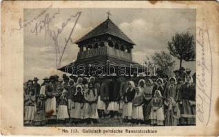 1916 Galizisch polnische Bauerntrachten / Polish Galician folklore (EM)