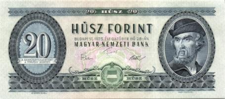 1975. 20Ft (3x) egymásutáni sorszámokkal T:I