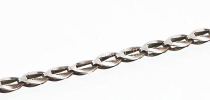 Ezüst(Ag) áttört mintás bokalánc, jelzett, h: 27 cm, nettó: 2,3 g