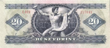 1975. 20Ft (3x) egymásutáni sorszámokkal T:I