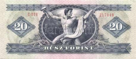 1975. 20Ft (3x) egymásutáni sorszámokkal T:I