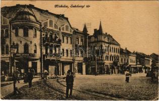 1928 Miskolc, Széchenyi tér, Havas Arthur és társai gabona üzlete. Vasúti levelezőlapárusítás 59. 1918. (EK)