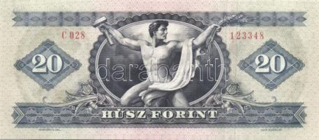 1975. 20Ft (4x) egymásutáni sorszámokkal T:I