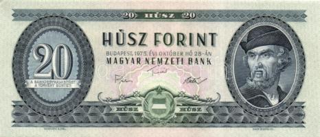 1975. 20Ft (2x) egymásutáni sorszámokkal T:I