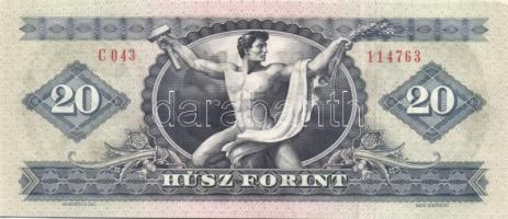 1975. 20Ft (2x) egymásutáni sorszámokkal T:I