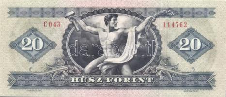 1975. 20Ft (2x) egymásutáni sorszámokkal T:I